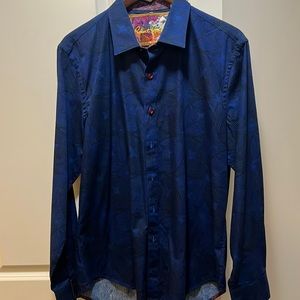 Robert Graham size L button down. New, no tags.